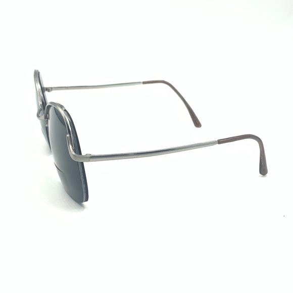 Vintage Logo Paris Gunmetal Oval Sunglasses Frames - Picture 3 of 4
